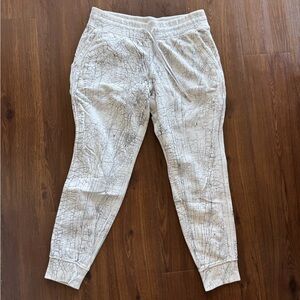 lululemon athletica White and Gray Track Pants